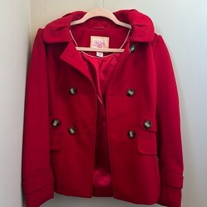 Girls Pink Envelope Coat